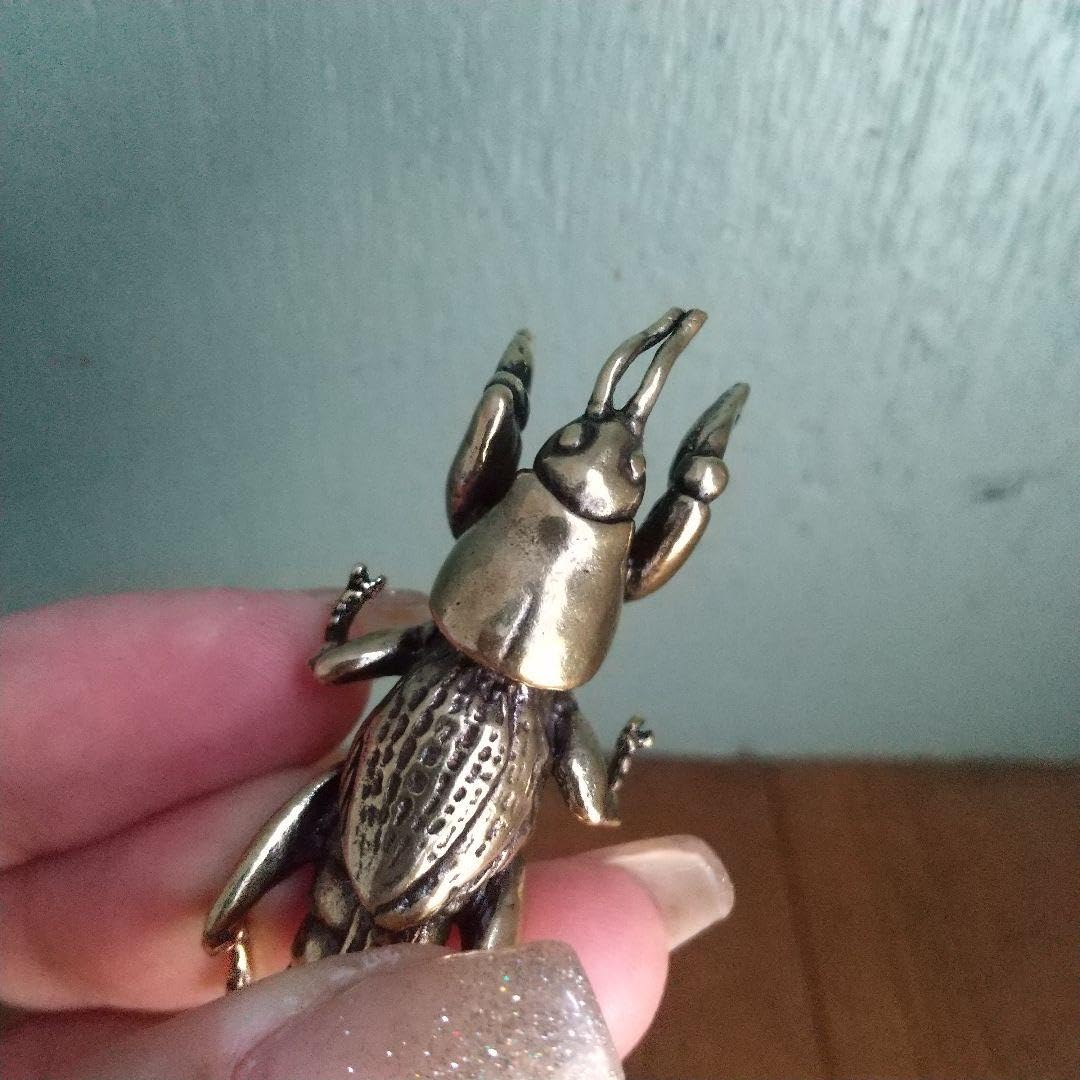 Amazon.co.jp: 新 金属製 オケラの置物 フィギュア 金属工芸 螻蛄